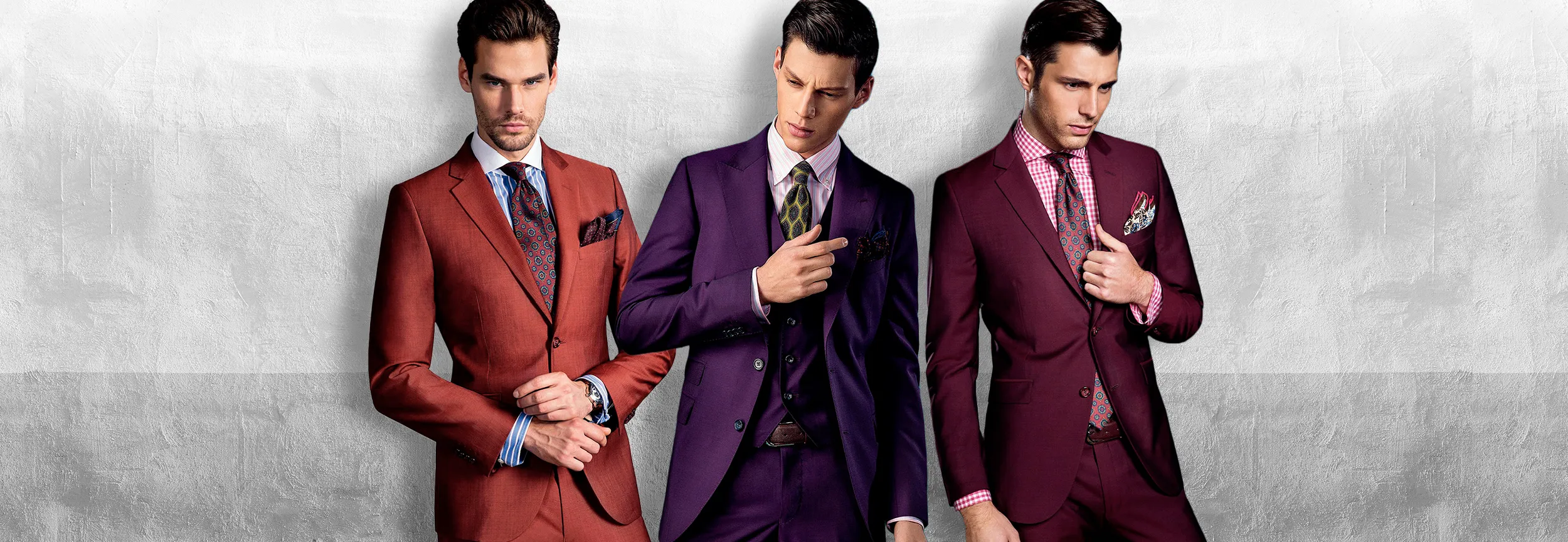 Colourful unique designer suits