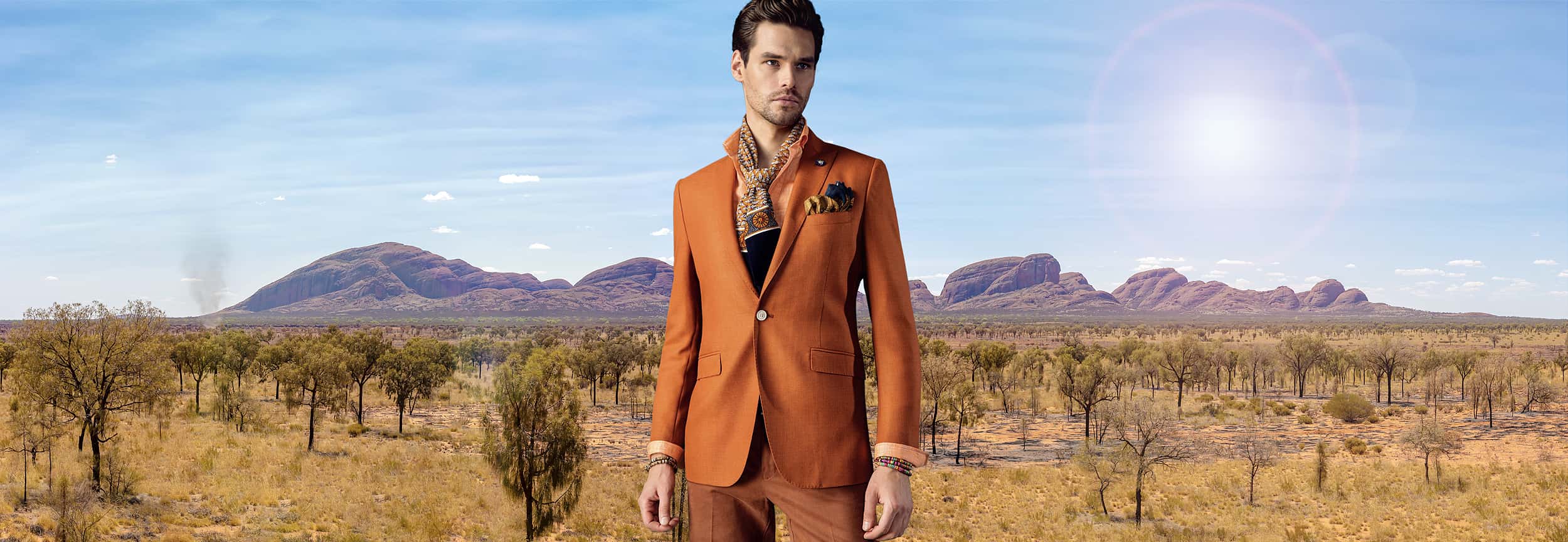 colourfull designer bespoke suit
