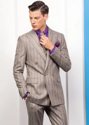 Single button double outlet breasted suit