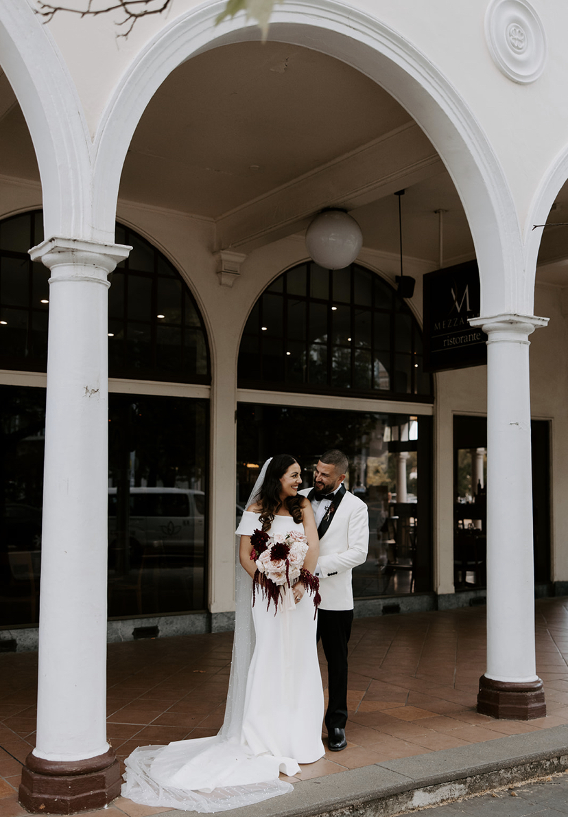 White Tuxedo With Black Shawl Lapels