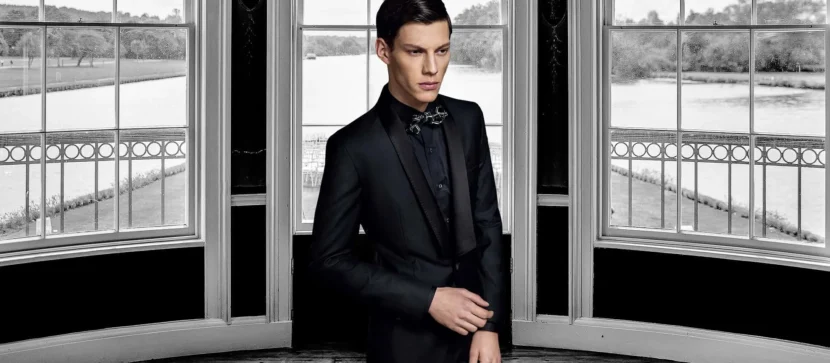 Bespoke dinner suit by Germanicos for a formal black-tie event
