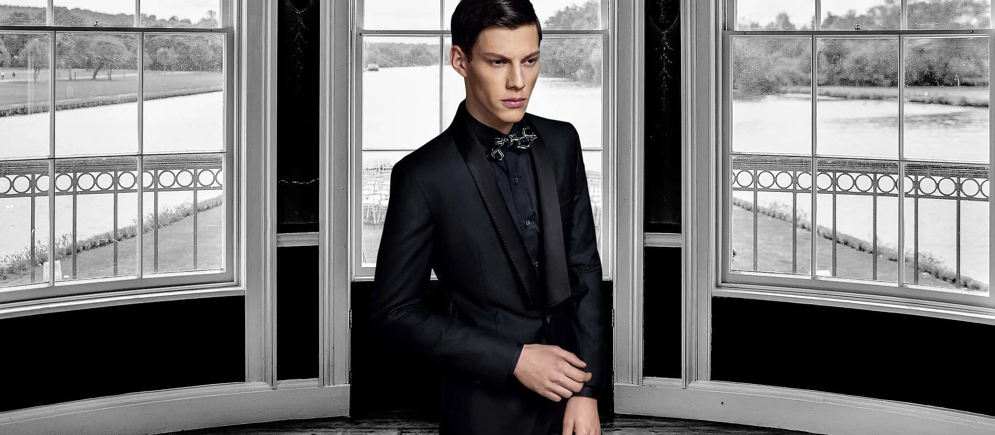 Bespoke dinner suit by Germanicos for a formal black-tie event